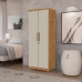 Armário Multiuso Ouro 2 Portas Com Chave Ipe Off White